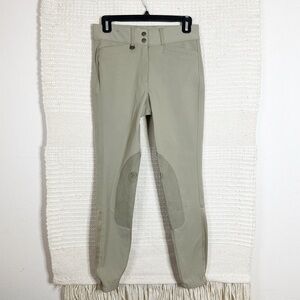 OVATION tan Women's Knee Patch Breeches equestrian pants 26